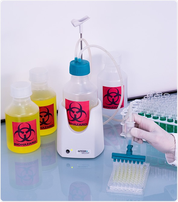 VACUSIP is a portable benchtop vacuum aspiration system