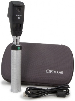 USB Rechargeable Handle Adapting Streak Retinoscope from OPTICLAR