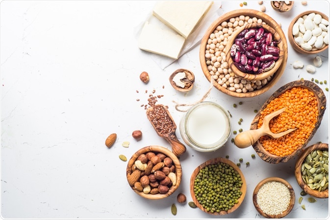 Photo showing plant-based sources of protein - taken by nadianb