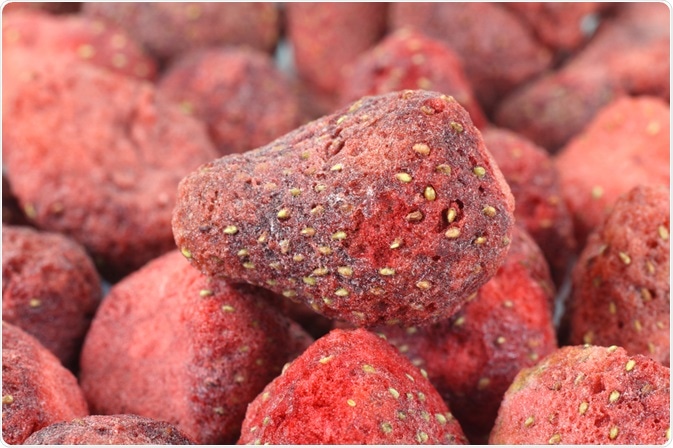 Freeze-dried strawberries