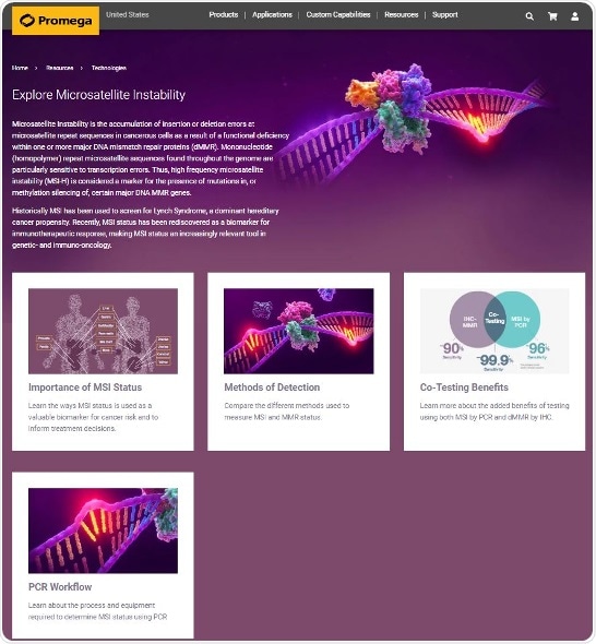 Promega launches MSI educational website