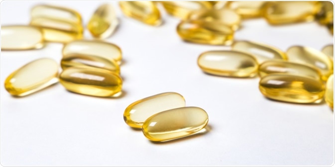 Conjugated linoleic acid (CLA) in capsules. Image Credit: Bulgn / Shutterstock