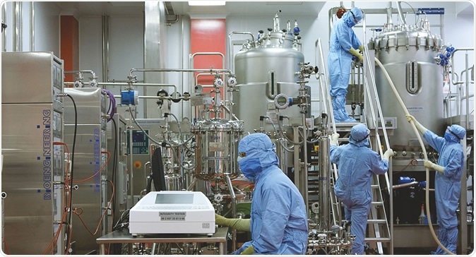 Vaccine Manufacturing. Image Credit: The Serum Institute of India