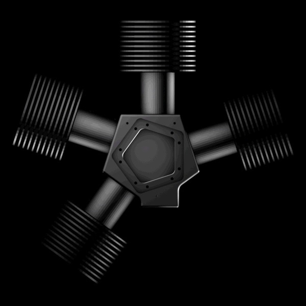 Beam paths in the Lambda 421 Optical Beam Combining System