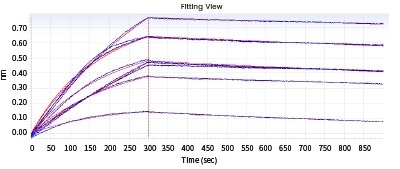 Screening of cell supernatant against target protein NP (Octet data)