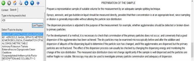 Research into the laser particle size analysis of the Domperidone API
