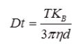 Stokes-Einstein equation