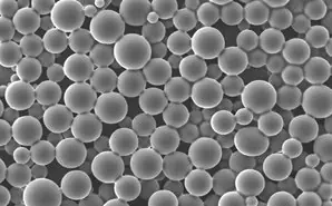 Image of API-loaded PLGA microspheres.