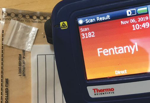 Fentanyl and methamphetamine scanning