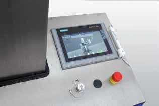 Easy operation via touch panel