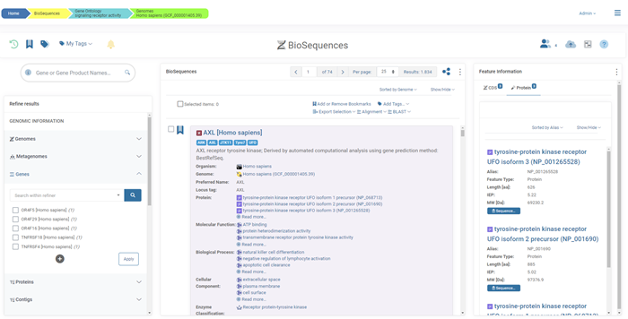 BioTech360 offers extensive access to both in-house and public genomic data sources, enabling users to efficiently manage genes, proteins, and genomes while facilitating collaborative work