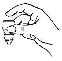 A hand holding a small bottle  AI-generated content may be incorrect.