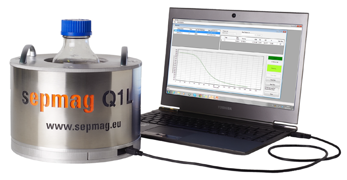Large volumes separation process with sepmag® Q