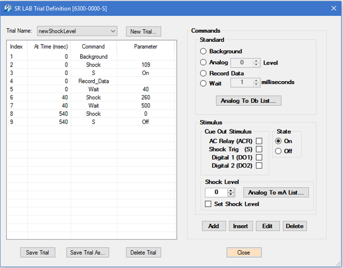 SR-LAB: Startle response system for measuring startle habituation