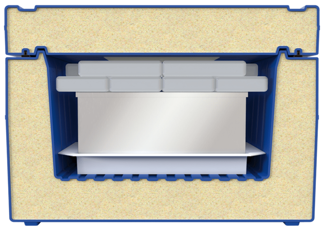 Temperature-controlled blood transport boxes for safe medical use