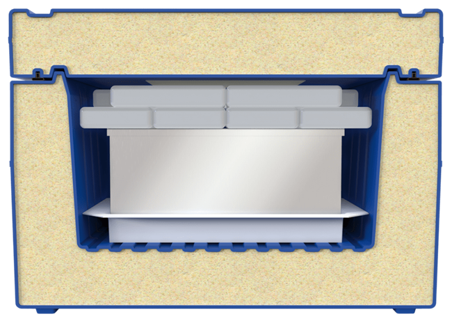 Temperature-controlled blood transport boxes for safe medical use