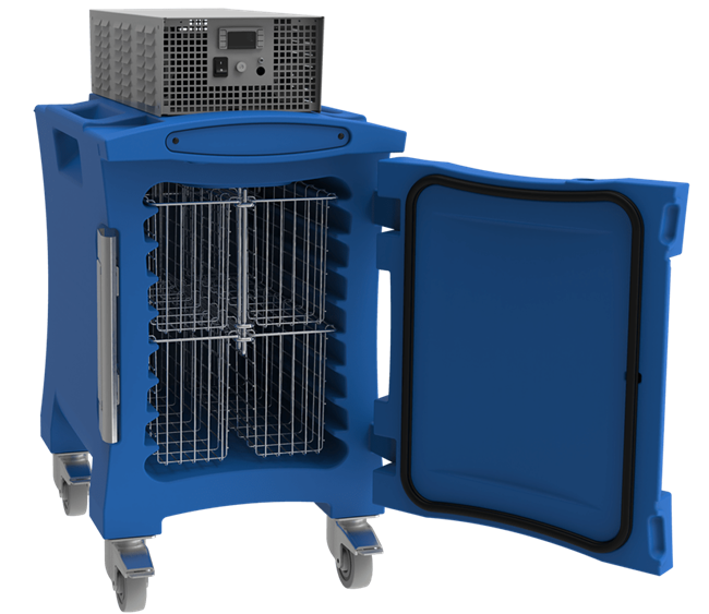 Temperature-controlled blood transport boxes for safe medical use