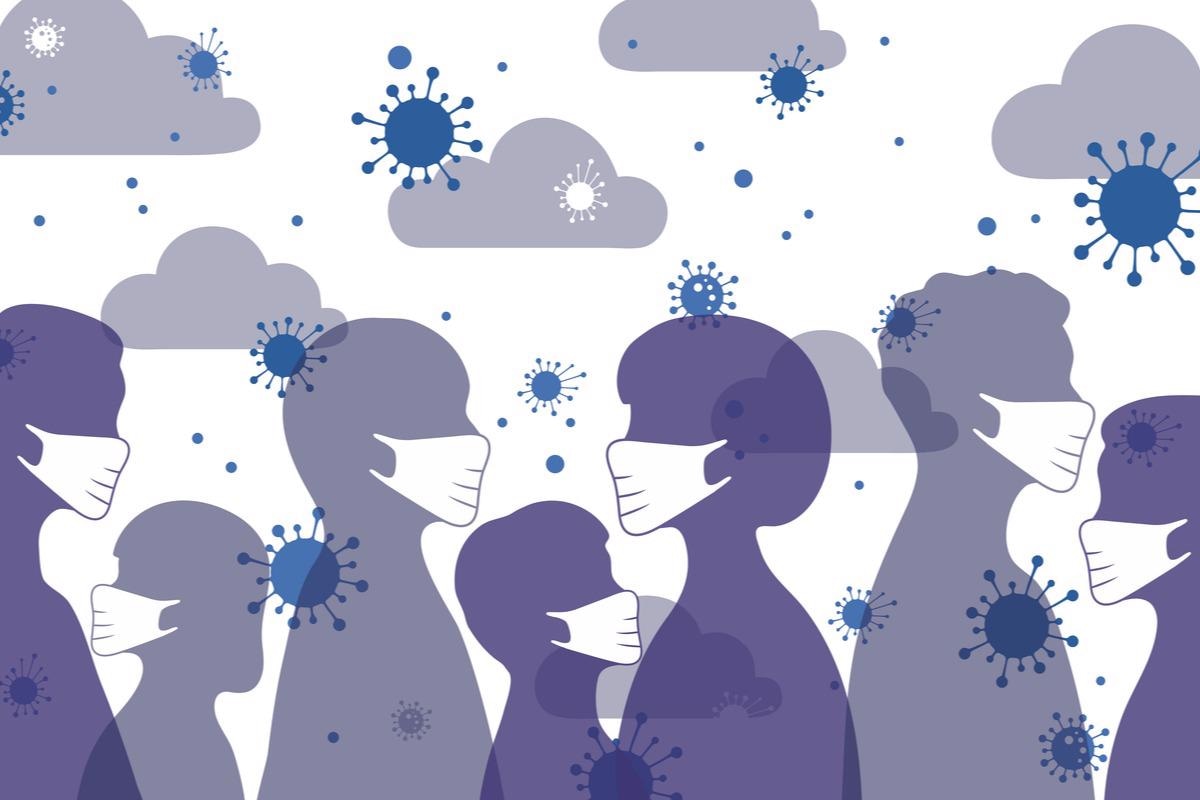 Study: Increased airborne transmission of COVID-19 with new variants. Implications for health policies.. Image Credit: Evgenia.B/Shutterstock
