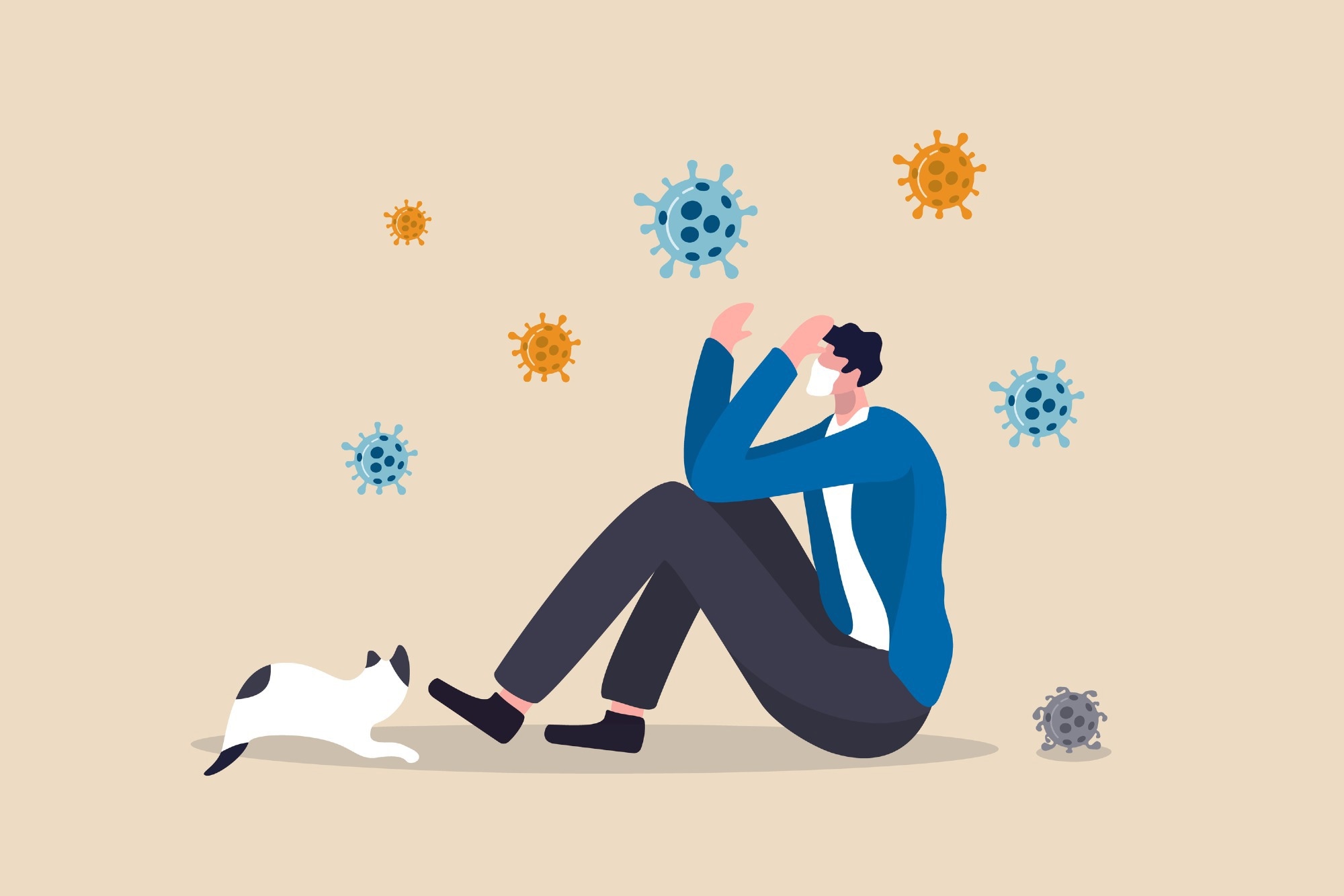 Study: Severe fatigue as symptom of long COVID is characterized by increased expression of inflammatory genes in monocytes, increased serum pro-inflammatory cytokines, and increased CD8+ T-lymphocytes: A putative dysregulation of the immune-brain axis, the coagulation process, and auto-inflammation to explain the diversity of long COVID symptoms. Image Credit: eamesBot / Shutterstock