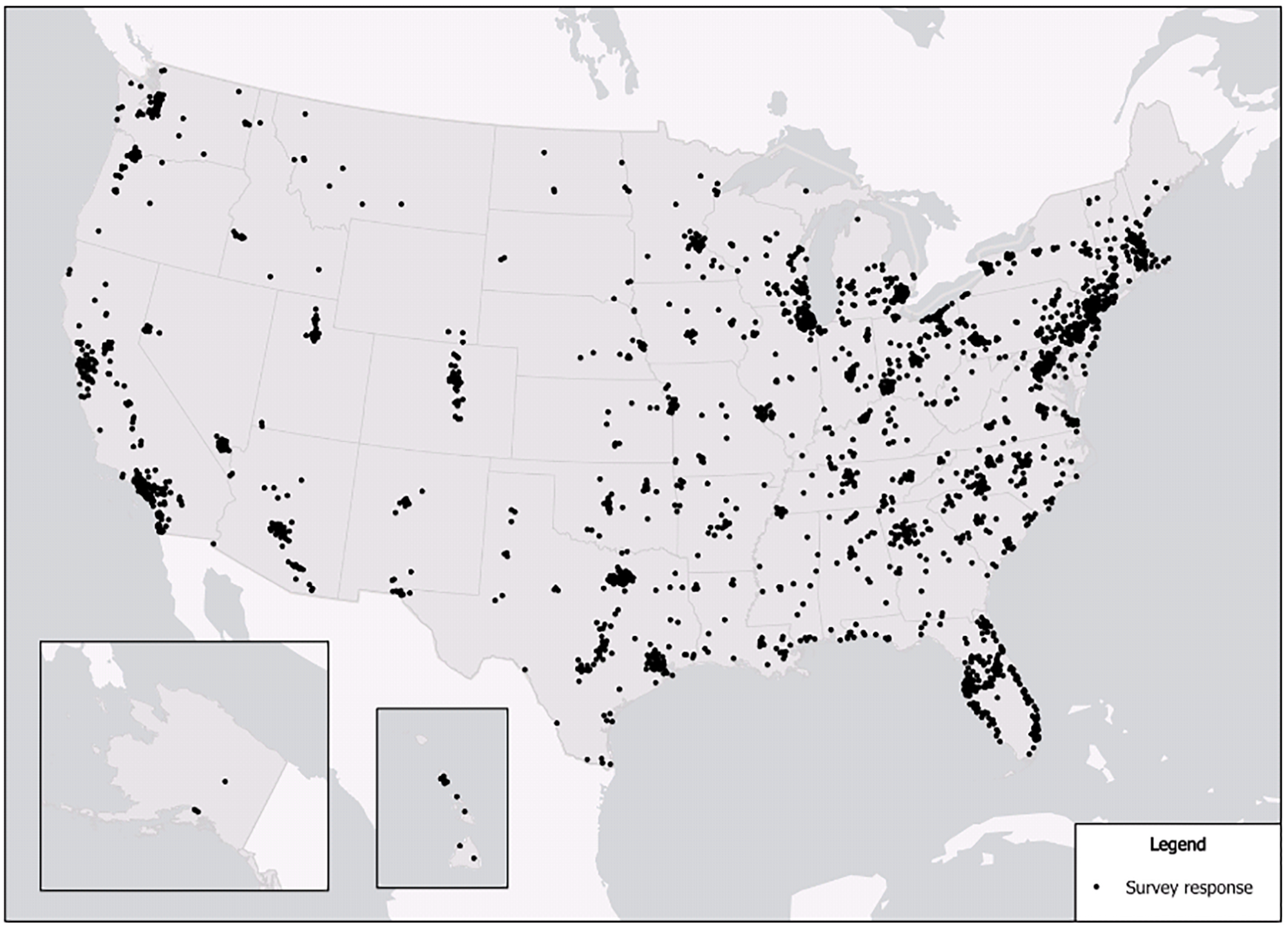 Location of respondents