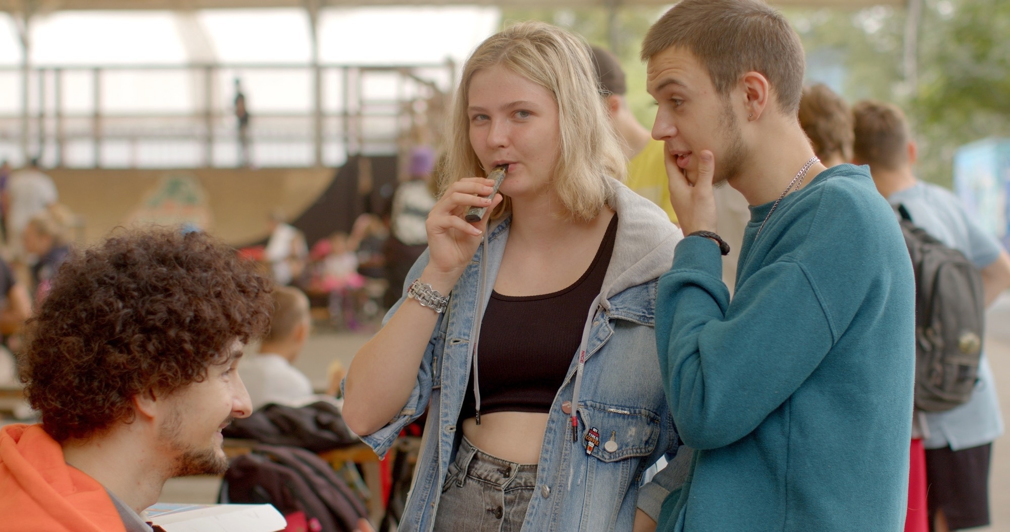 Portrait of modern young people.