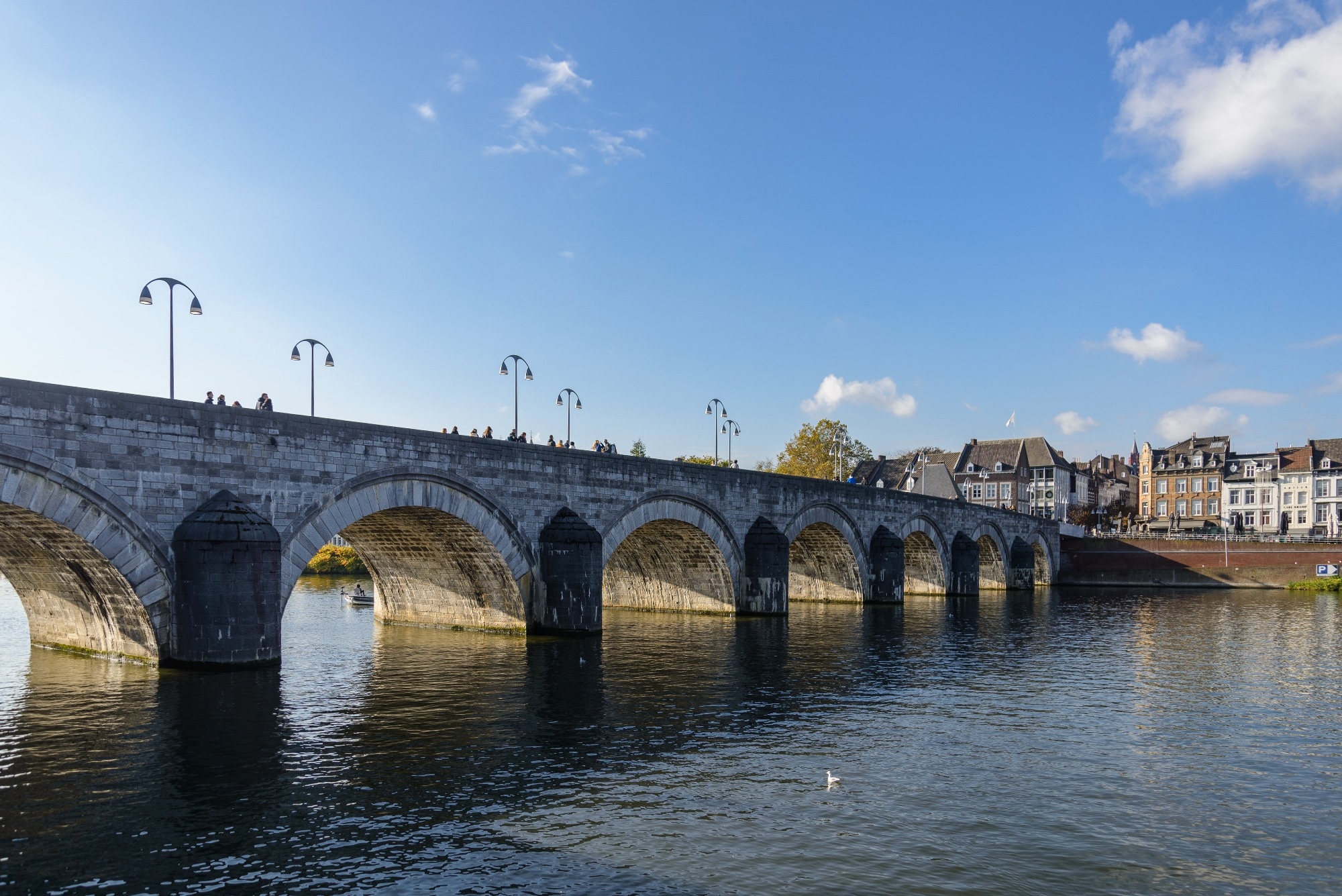 Sint Servaasbrug, historical footbridge crossing Meuse River, and background of cityscape in Maastricht, Netherlands. Study: The association of neighborhood walkability and food environment with incident cardiovascular disease in The Maastricht Study. Image Credit: Peeradontax / Shutterstock